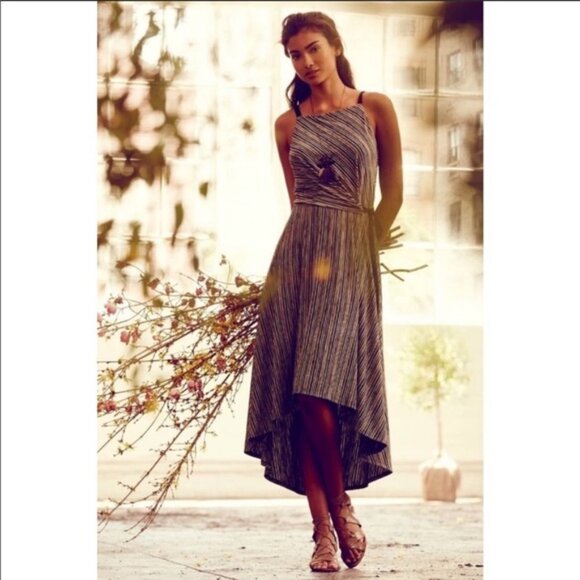 Maeve Anthropologie Salsola Hi-lo side tie midi - Picture 2 of 7